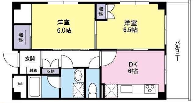 ルート立川 洋室北側に窓はありません。