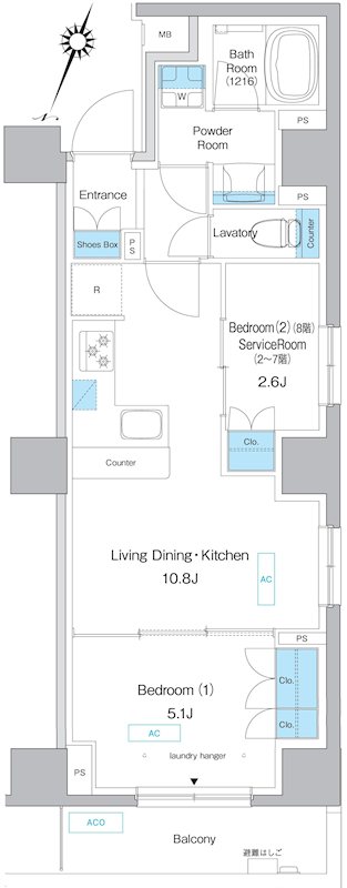 プレディアコート板橋 間取り